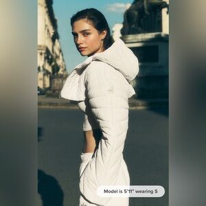 Alo White Quilted Jacket